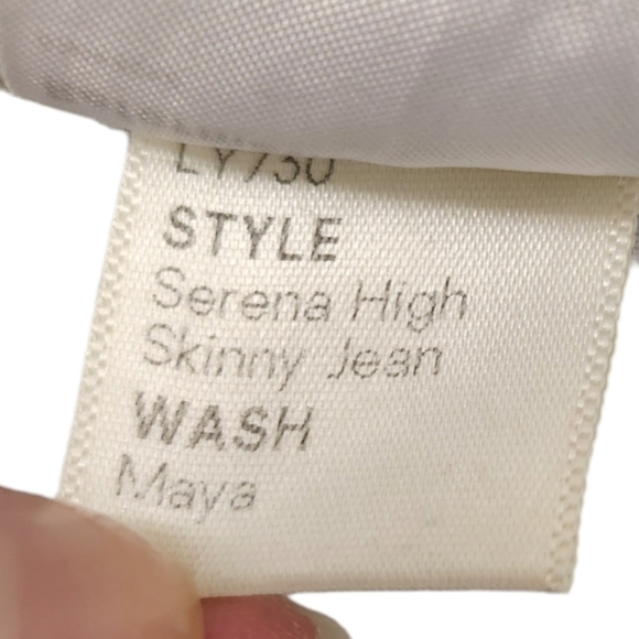 Reformation Jeans Womens 28 Maya Wash Serena‎ High Skinny Blue Button Fly Boho - Picture 7 of 11